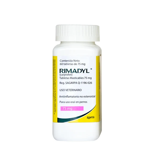 Rimadyl 75 mg - 60 tabletas masticables ( Caprofeno )